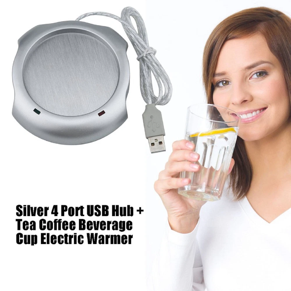 USB Hub Tea Coffee Cup Mug Warmer Liquid Temperature Warmer For PC Heater Pad