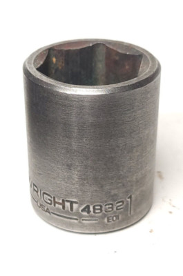 Wright Tool Vintage impact socket USA 4832 1'' 6pt 1/2'' drive 1-3/4'' long