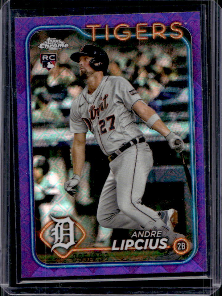 2024 Topps Chrome Logofractor Andre Lipcius Purple MLB Refractor RC #/250 #227