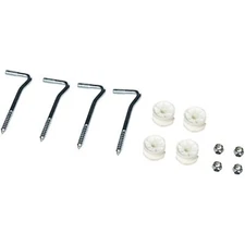 Powerfields R-65-C4 4-Pack Rope End/Corner Lag Puller,White