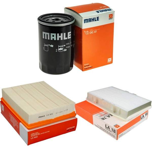 Mahle / Knecht Set Innenraumfilter LA 44 Luftfilter LX 448 ÖLfilter OC 47-image