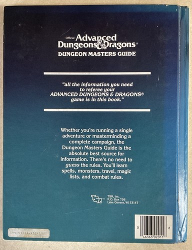 1979 Official Advanced Dungeons and Dragons - Master Guide - Hardcover by Gary Gygax - Bild 12 von 12