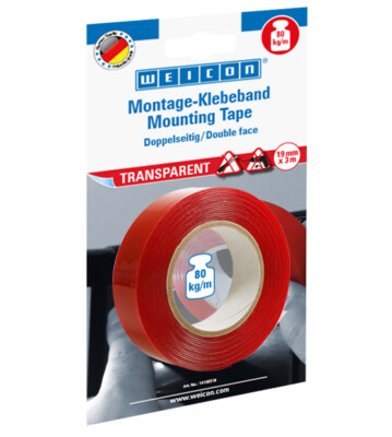 WEICON Montage-Klebeband, transparent, 3m 14100319