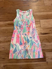 LILLY PULITZER Estrada Out to Sea Flat French Terry Shift Resort Dress XS
