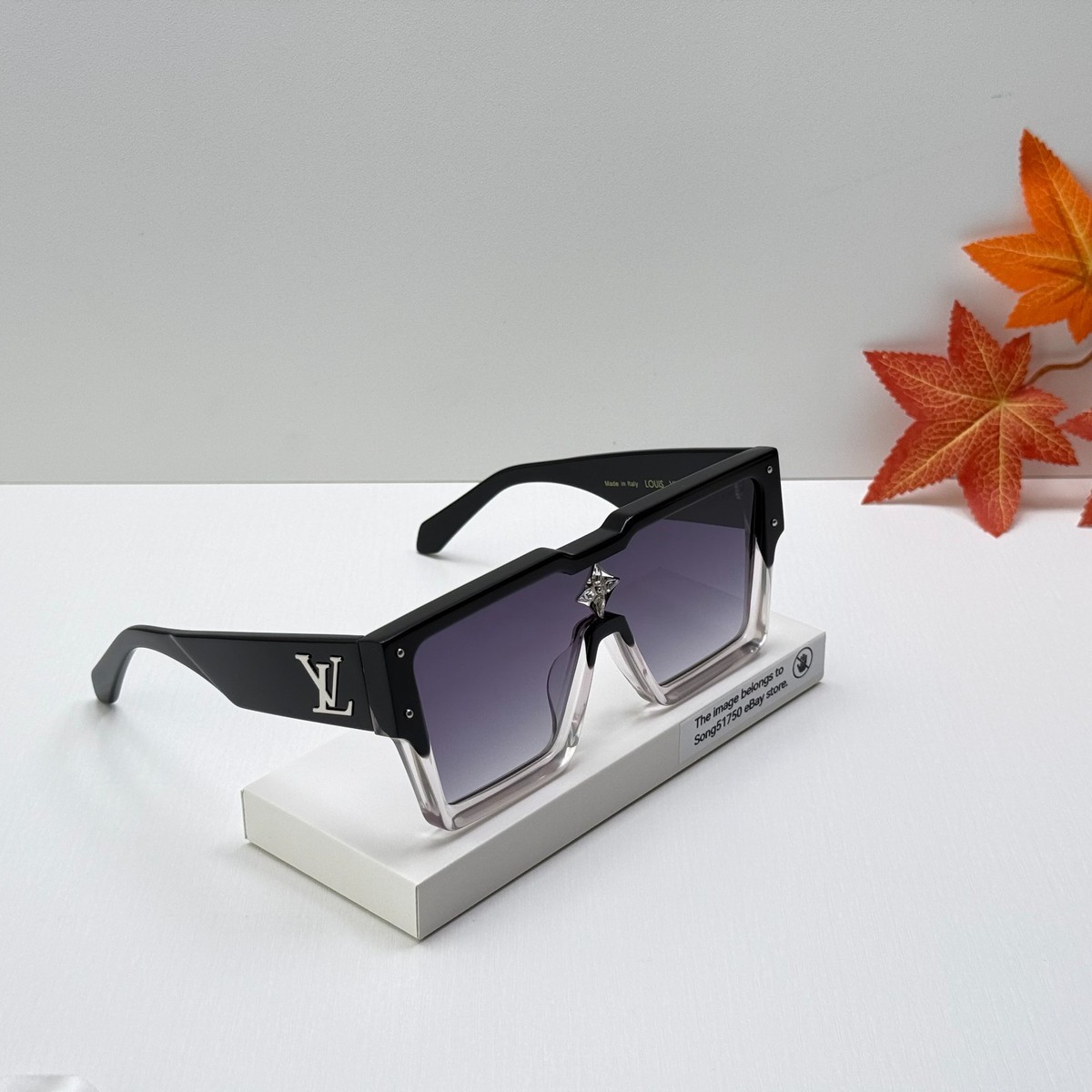 Louis Vuitton Z1736W Cyclone Black Sunglasses Swarovski Crystal