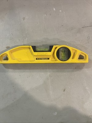 Stanley 43-605 FatMax 2-Vial Torpedo Level Magnetic Excellent Condition