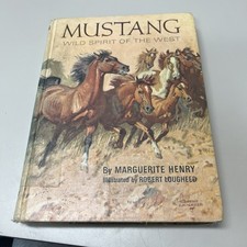 Mustang: Wild Spirit Of The West by Marguerite Henry 1966 FIRST Printing Signed
