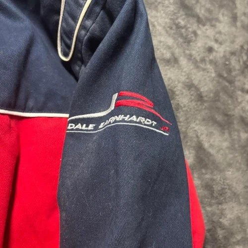 Vintage Winners Circle Dale Earnhardt Jr Budweiser nascar Jacket Mens L image 5