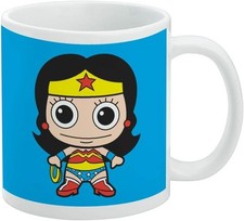 Wonder Woman Cute Chibi Licensed Ceramic Coffee Mug Gift 11 OZ