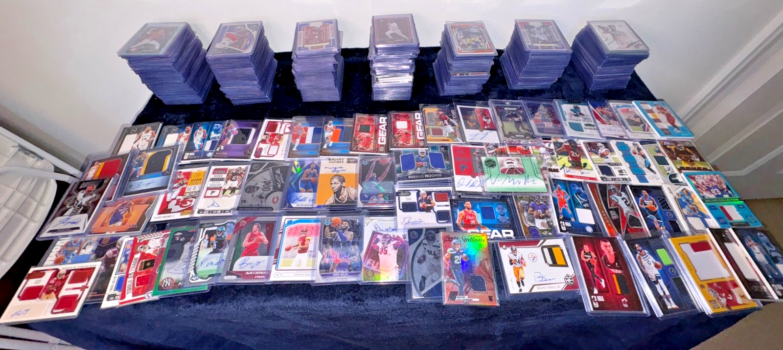 HUGE SPORTS CARD $$$$ PATCH VON MILLER AUTO NUMBERED GAME-USED LOT COLLECTION