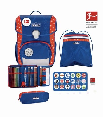 Scout Bundesliga Schulranzen Neo, Sonderedition, 4-teiliges Set,  Der Allrounder