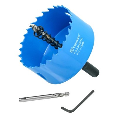 2-3/4 Inch Hole Saw with Arbor for Metal and Wood Cutting, Bi-Metal Hole Cutt...