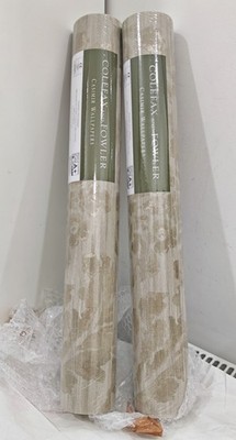 Colefax & Fowler Larkhall strukturierte Luxus Tapete x 2 Rollen neu versiegelt 