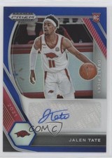 2021-22 Panini Prizm Draft Picks Blue 63/149 Jalen Tate #DP-JTA Auto 09wc
