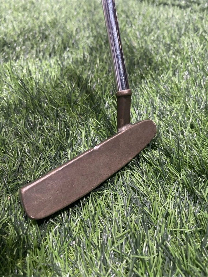 VINTAGE PING ZING Brass PUTTER CLASSIC 34" w/Jumbo grip Karsten Mfg Corp UPC140 - Image 2 of 4