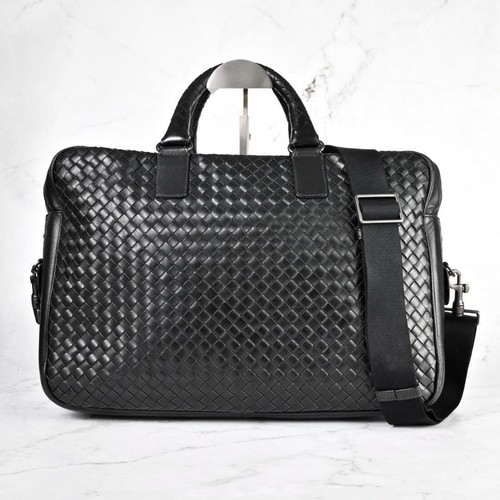 BOTTEGA VENETA Businesstasche Intrecciato Leder schwarz echt aus Japan - Bild 2 von 24