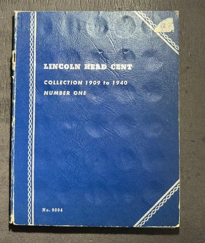 1910-1940PDS US LINCOLN CENT Set of 62 Different w/Album! #51 Old US Coins!