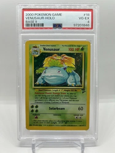 Venusaur 018/130 Base Set 2 Holo Wizards Of The Coast PSA 4