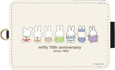 Miffy 70th Anniversary IC Card Case Gourmandise Japan NEW
