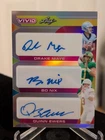 Drake Maye / Bo Nix / Quinn Ewers #CT-14 8/9 Rookie Auto 2023 Leaf Vivid
