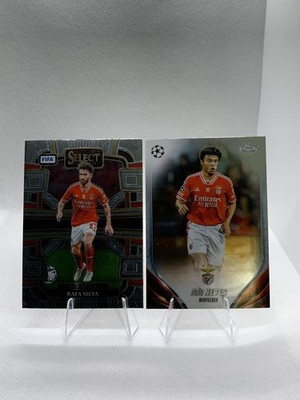 2023-24 Panini Select FIFA #46 Rafa Silva & Joao Neves Topps Chrome Benfica Lot