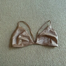 Skims Sienna Wet Jersey Triangle Bralette, Size Medium NWT