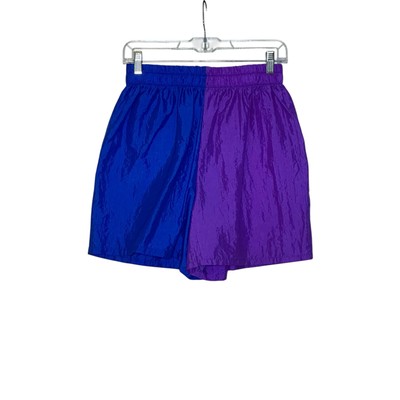 Jerry Leigh blue purple windbreaker pull on shorts size Large