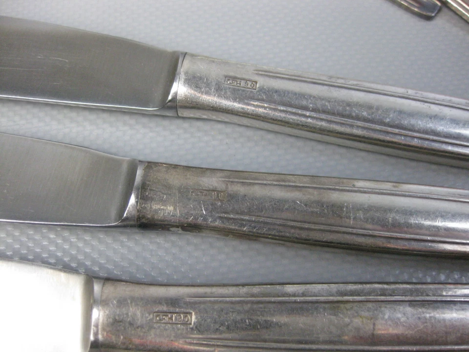 Konvolut altes Besteck versilbert u.a. Löffel Gabel WMF CFH ABS ca. 2,35 Kg - Bild 4 von 4