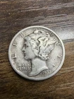 1937-S Mercury Dime - Actual Silver Coin Shown VF Shape Same Day Shipping Free