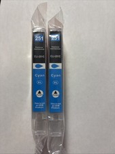Canon CLI-251C Ink Cyan Cartridges 2 Cartridges Non OEM Replacements Brand New