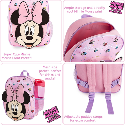 Minnie Zainetto Bambina Zainetto Asilo Bambina Elementare Zaino Minnie Marie Ari - Foto 4 di 12