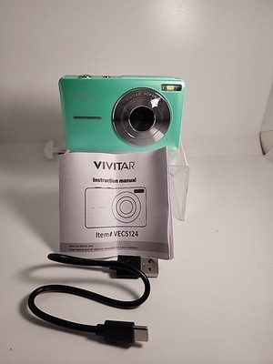 Vivitar Popsnap Digital Camera 1080 HD - Aqua Free Shipping  New in Open Box