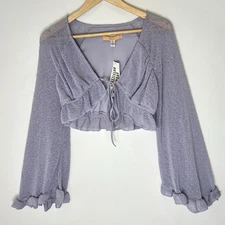 Urban Outfitters Babydoll Knit Cropped Top Size Small New NWT N54