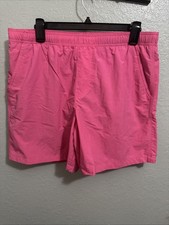 Columbia Men s Swim Shorts Size M Pink Mesh Lined 6 Inseam