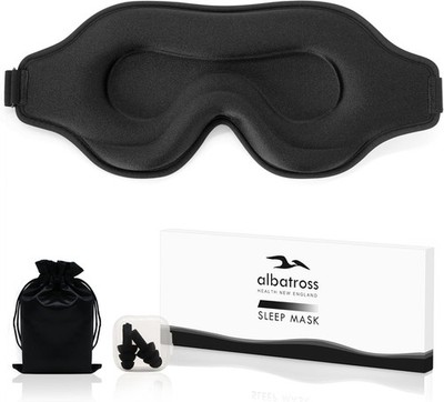 Sleep Eye Mask for Men Women, Sleeping Mask for Side Sleeper, Travel