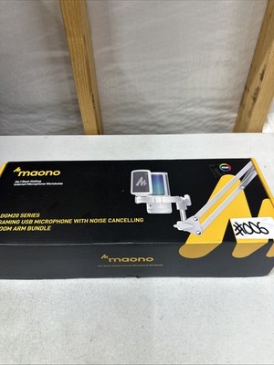 Maono Gaming Microphone DGM20 Streaming, Broadcasting, Podcasting WHITE