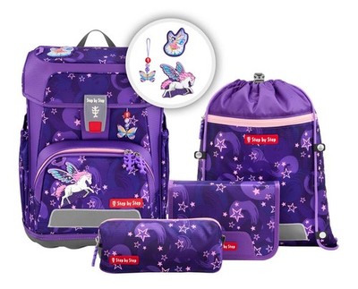 Step by Step Cloud Schulranzen-Set 5-teilig Pegasus Liv violett Neu