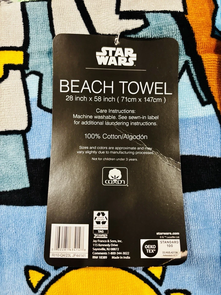 Nuevo juego de 4 toallas de playa Star Wars Foto 4 de 4