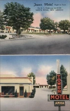 Santa Rosa,NM Tower Motel Guadalupe County New Mexico Ball Studio Postcard
