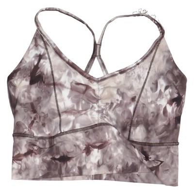 Gymshark, Sport-BH, Größe: M, Grau/Mehrfarbig, Elasthan, Print, Damen #vaB
