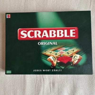 Scrabble Original “Jedes Wort zählt” Brettspiel Gesellschaftsspiel 1999 Mattel - Bild 1 von 4