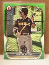 ⚾️ 2023 Bowman 1st Prospects DANIEL MONTESINO #BP-114 ❇️ Green Parallel ❇️ /399