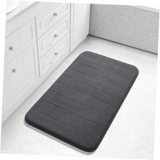 Large Bath Mat 36"x24", Super Soft Quick Dry Memory Foam 36" x 24" Dark Gray