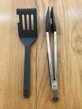 Kuhn Rikon Soft Edge Slotted Spatula & Locking Tongs