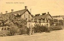 Soldiers Club Quetta Pakistan RPPC Postcard Antique 1917 Military U.K. RAJ   N