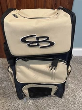 Boombah Superpack Bat Pack-Backpack Version (no wheels)-navy/vegas gold. New.