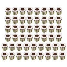 50 Pcs Threaded Insert Nuts Zinc Alloy Hex Socket M5 Internal Threads 10mm Long