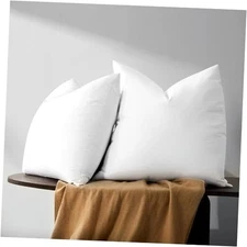 4x4 Feather and Down Pillow Inserts Set of - Fluffy and Big Décor 24x24 Inch 2