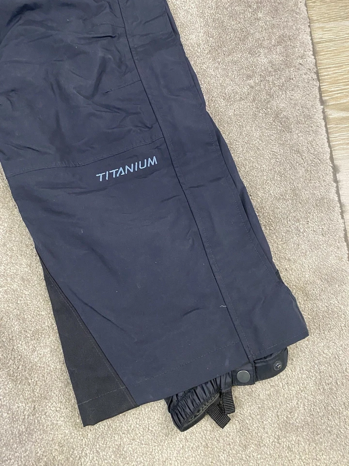 Columbia Titanium Omni Tech Ski Pants Suspenders Waterproof Black Mens Small - Image 3 of 4