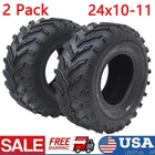 Pair of 2, 24x10-11 ATV Tires 6PR 24x10x11 UTV Tires 24 10 11 All Terrain Tyres